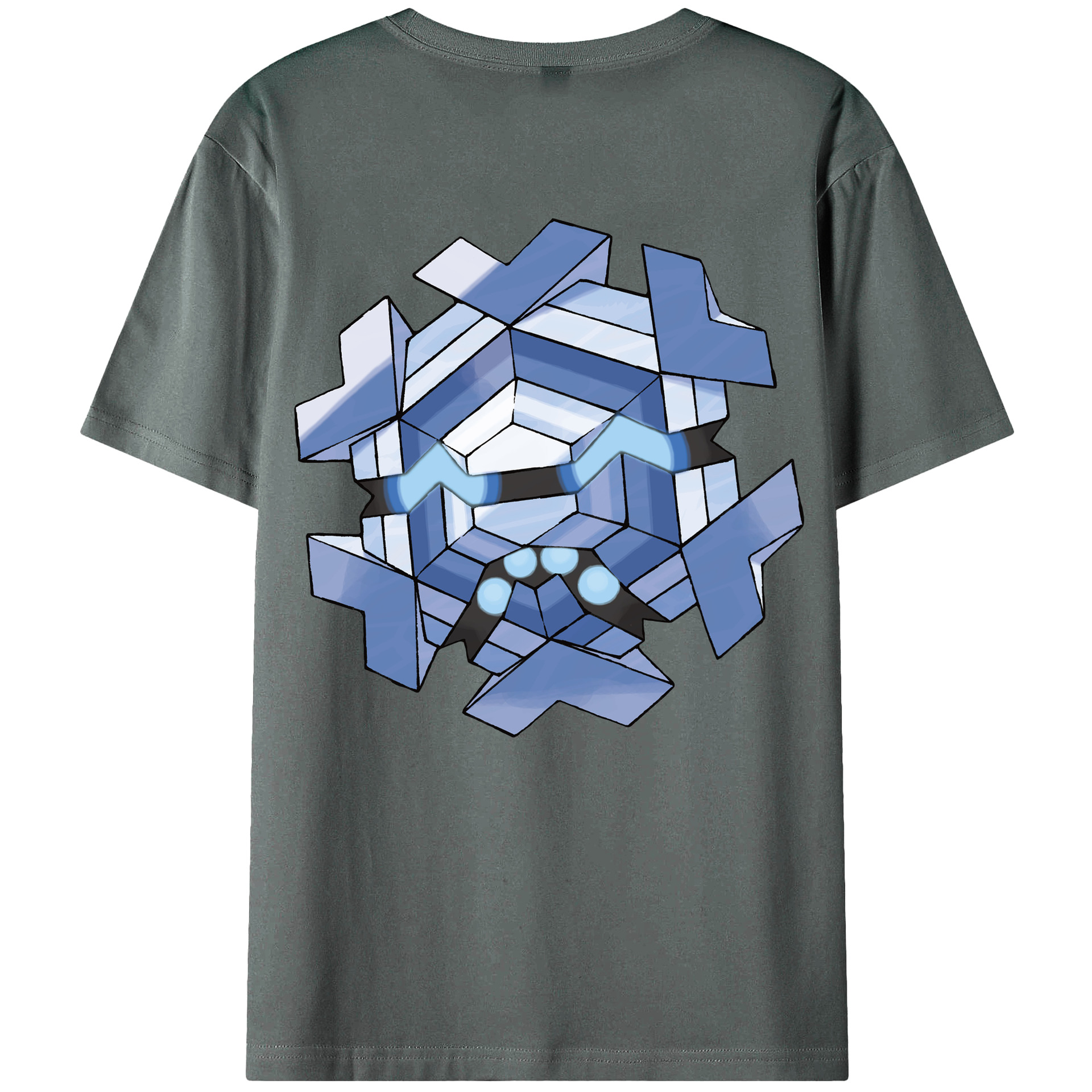 （画像用） ポケットモンスター Pokémon 綿100％ メンズ半袖Tシャツ（バックプリント） 通気性